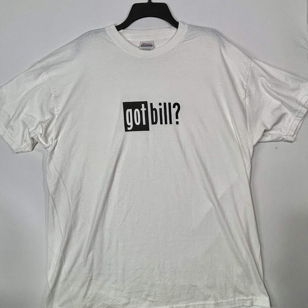 Vintage 90s Got Bill Bill Clinton Parody T Shirt XL Hanes Heavyweight Ironic - Picture 3 of 7